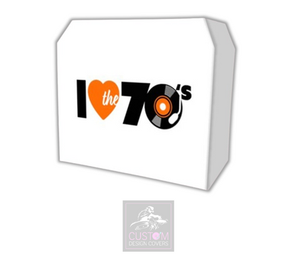 I Heart The 70's Lycra DJ Booth Cover