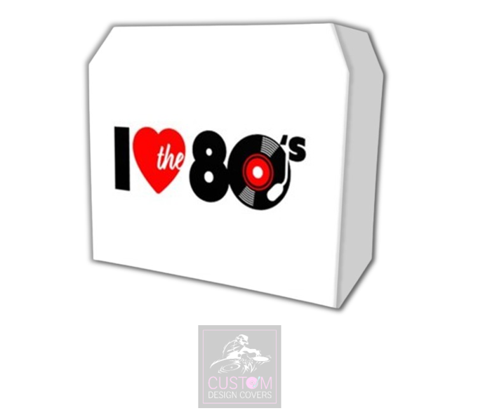 I Heart The 80's Lycra DJ Booth Cover