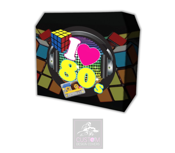I Heart 80's Lycra DJ Booth Cover