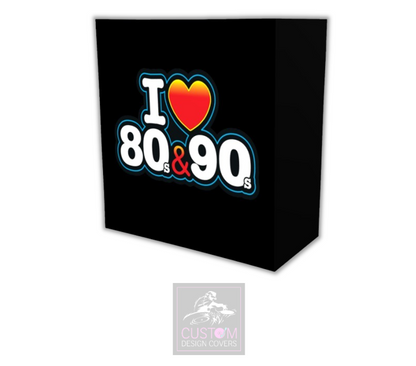 I Heart 80's & 90's DJ Lycra DJ Covers