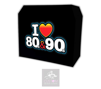 I Heart 80's & 90's DJ Lycra DJ Covers