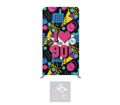 I Heart the 90’s Lycra Display Banner Cover - DOUBLE SIDED