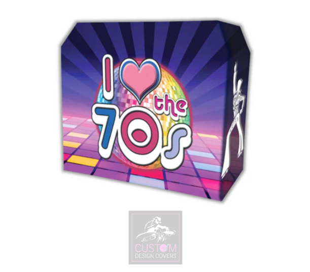 I Heart The 70's Lycra DJ Booth Cover