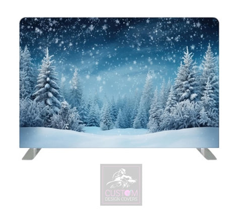 Christmas Trees Lycra Backdrop Cover