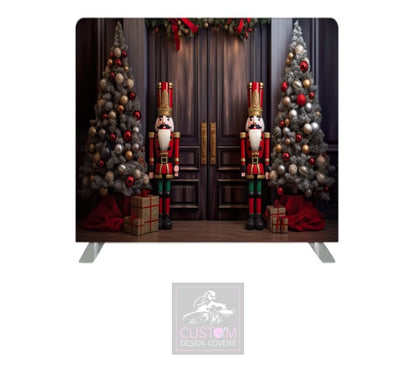 Christmas Nutcracker Lycra Pillowcase Backdrop Cover (DOUBLE SIDED)