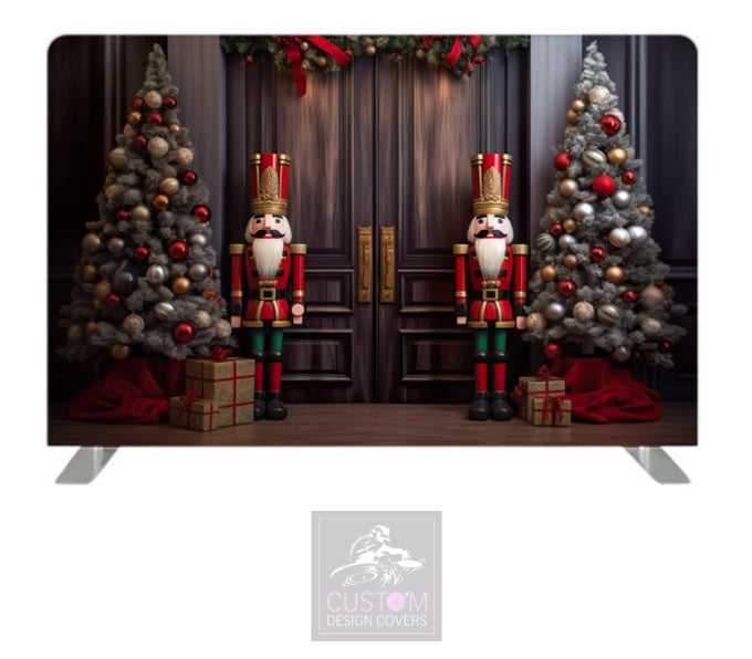 Christmas Nutcracker Lycra Pillowcase Backdrop Cover (DOUBLE SIDED)