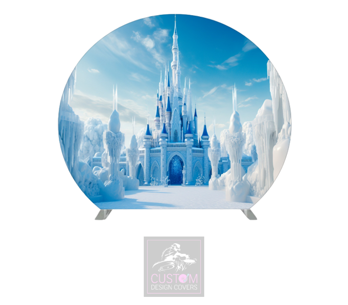 Castle Half Circle Backdrop Cover