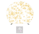Gold Stars Half Circle Backdrop Cover (DOUBLE SIDED)