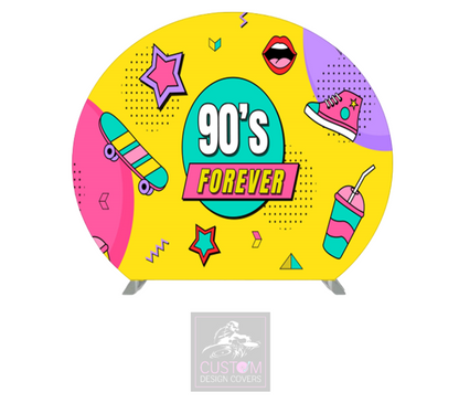 90's Forever Half Circle Backdrop Cover