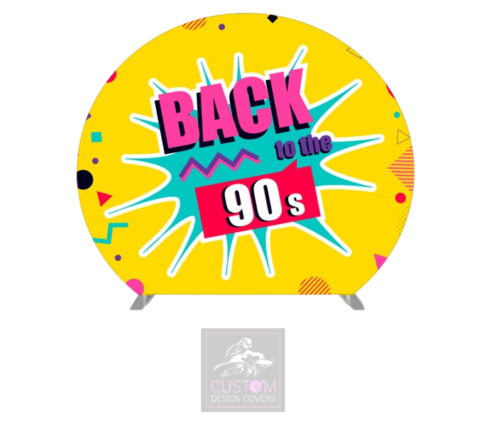 Back to the 90’s Half Circle Backdrop Cover