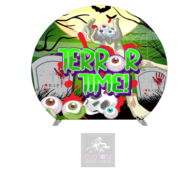 Terror Time Half Circle Backdrop Cover