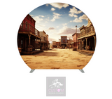 Western Half Circle Backdrop Cover (DOUBLE SIDED)