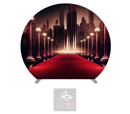 Red Carpet Half Circle Backdrop Cover