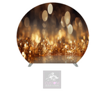 Gold Glitter Effect Half Circle Backdrop Cover