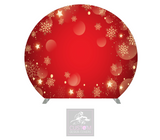 Gold Snowflake Half Circle Backdrop Cover