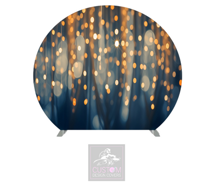 Gold Sparkle Half Circle Backdrop Cover