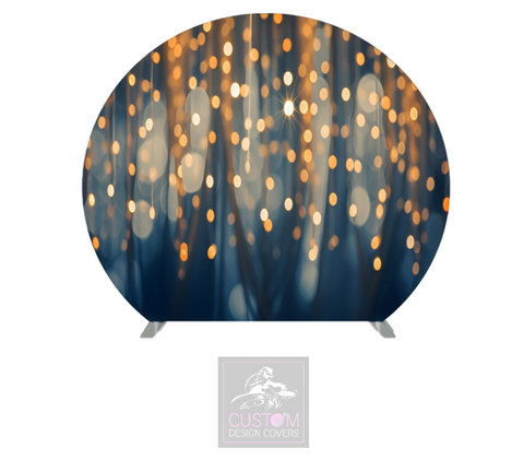 Gold Sparkle Half Circle Backdrop Cover (DOUBLE SIDED)