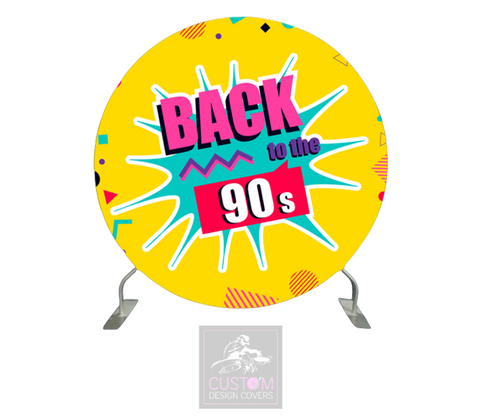 Back To The 90’s Full Circle Backdrop Cover (DOUBLE SIDED)