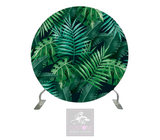 Green Leaves Full Circle Backdrop Cover