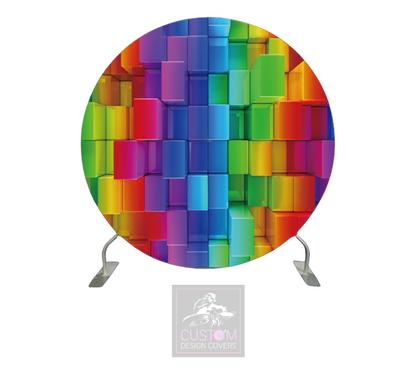 Colour Block Full Circle Backdrop Cover