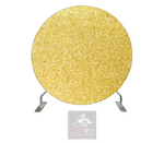 Gold Glitter Full Circle Backdrop Cover