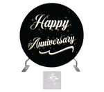 Happy Anniversary Full Circle Backdrop Cover