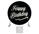 Happy Birthday Full Circle Backdrop Cover (DOUBLE SIDED)