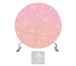 Pink Glitter Full Circle Backdrop Cover