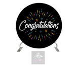 Congratulations Full Circle Backdrop Cover (DOUBLE SIDED)