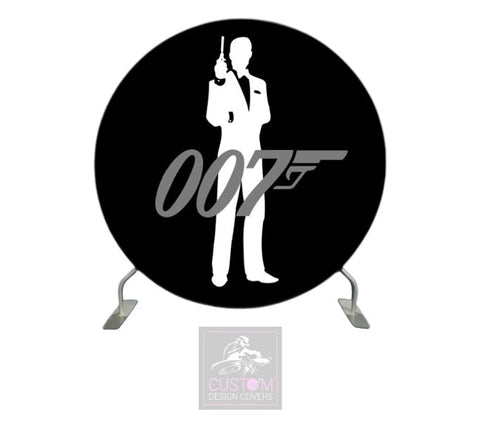 007 Black Full Circle Backdrop Cover (DOUBLE SIDED)