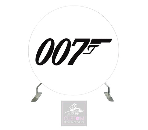 007 White Full Circle Backdrop Cover