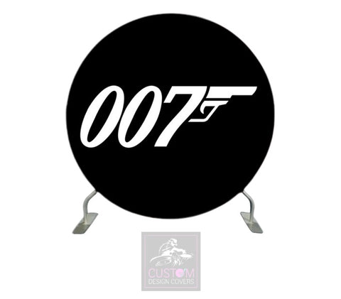 007 Black Full Circle Backdrop Cover