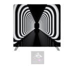 Black & White Tunnel Lycra Pillowcase Backdrop Cover