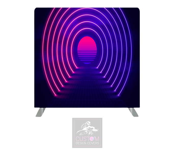 Neon Tunnel Lycra Pillowcase Backdrop Cover