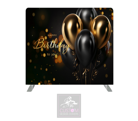 Happy Birthday Lycra Pillowcase Backdrop Cover