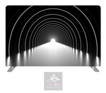 Black & White Tunnel Lycra Pillowcase Backdrop Cover