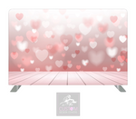 Hearts Lycra Pillowcase Backdrop Cover