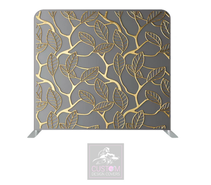 Golden Leaves Lycra Pillowcase Backdrop Cover