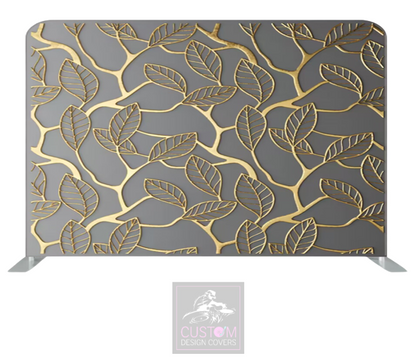 Golden Leaves Lycra Pillowcase Backdrop Cover (DOUBLE SIDED)