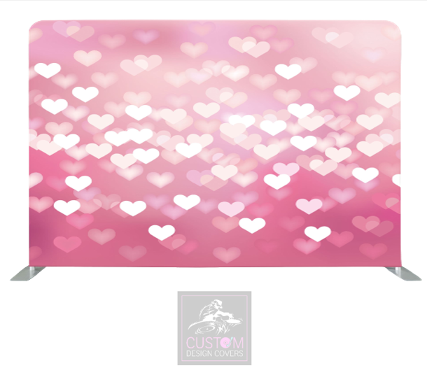 Hearts Pillowcase Backdrop Cover