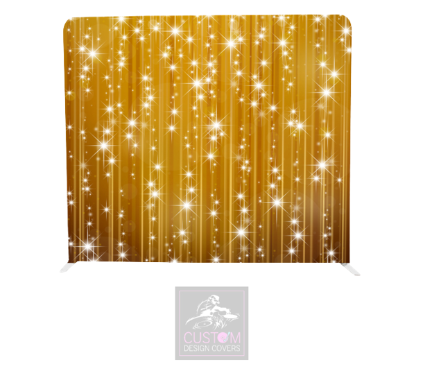 Gold Curtain Pillowcase Backdrop Cover