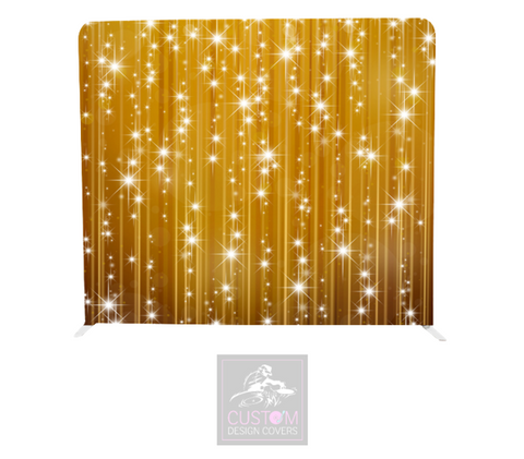 Gold Curtain Backdrop Cover