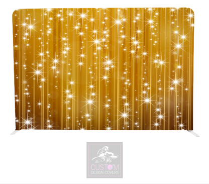 Gold Curtain Pillowcase Backdrop Cover