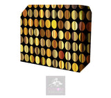 Gold Circles Lycra DJ Booth Cover