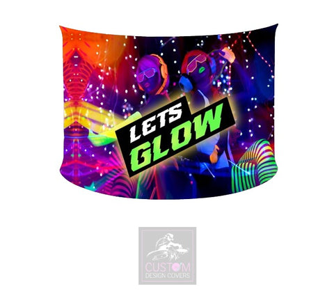 Let’s Glow Lycra DJ Booth Cover *SINGLE SIDED*