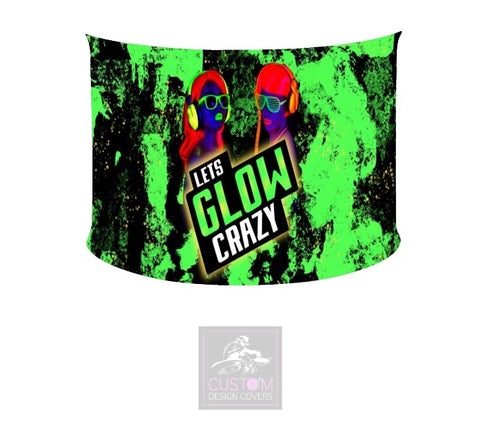 Let’s Glow Crazy Lycra DJ Booth Cover *SINGLE SIDED*