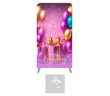 Happy Birthday Themed Lycra Banner Cover - DOUBLE SIDED