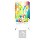 Happy Birthday Themed Lycra Banner Cover - DOUBLE SIDED