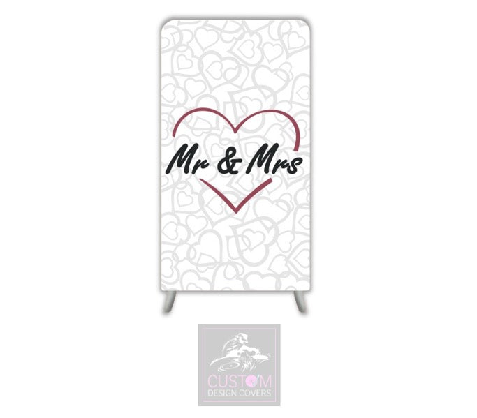 Mr & Mrs Themed Lycra Banner Cover