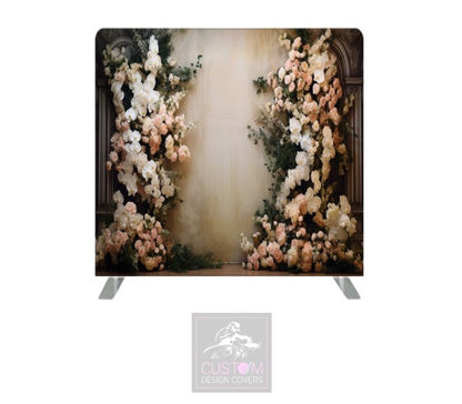 Floral Lycra Pillowcase Backdrop Cover (DOUBLE SIDED)